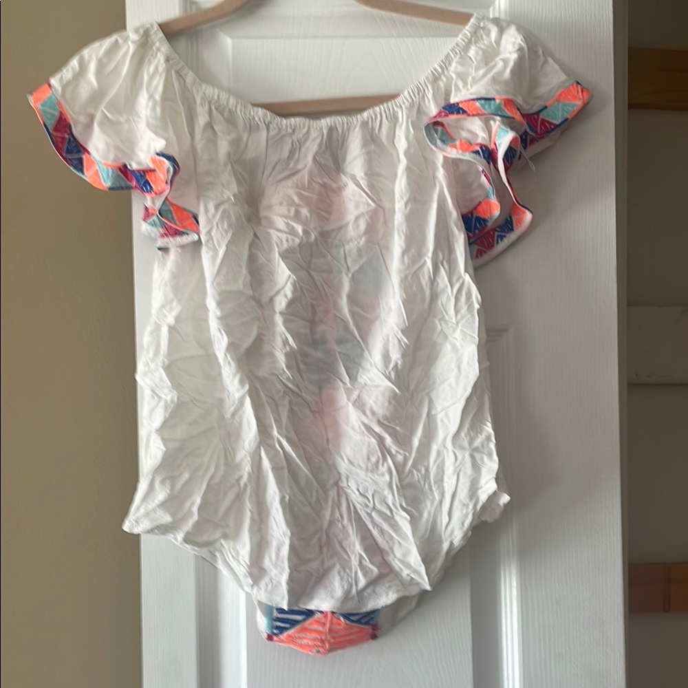 Colorful Geometric Patterned Women's Top - Picture 3 of 3